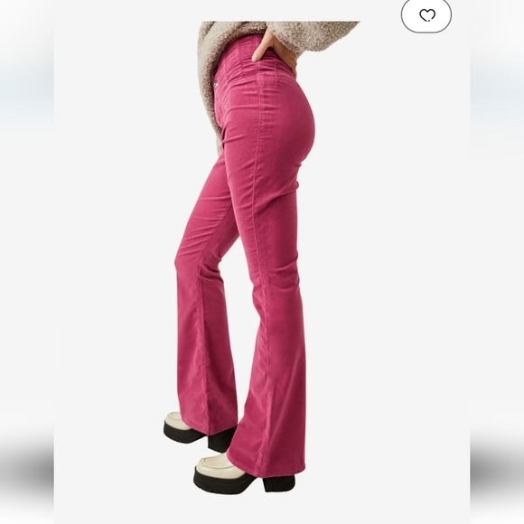 #225- We The Free FP Jayde Cord Flare Jeans In Baton Rouge - Picture 2 of 10